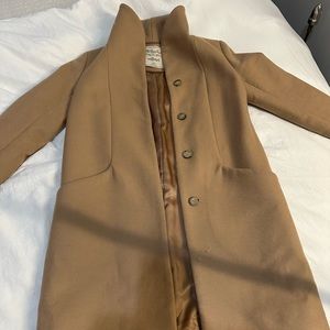 Aritzia Cocoon coat in camel